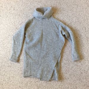 Turtleneck wrap sweater
